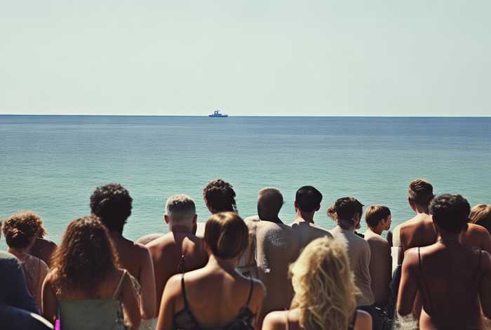 生活在海边的人的发现地球形状，生活在海边的人们