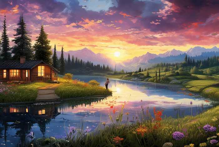 生活如画的意思；生活如诗如画的意思