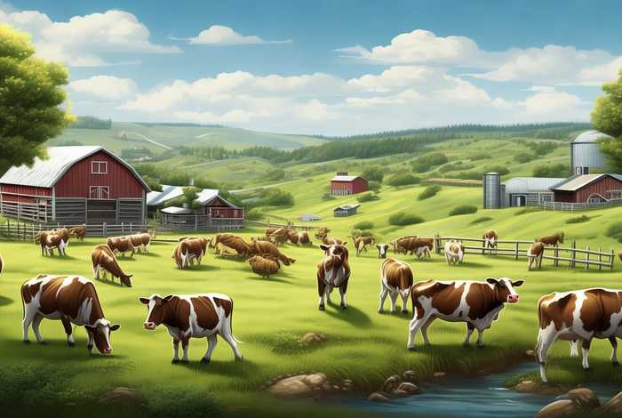 奶牛生活在哪里在农场里英语 - 奶牛生活在农场上英语