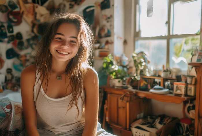 女生生活日常素颜照，女生生活日常素颜照图片