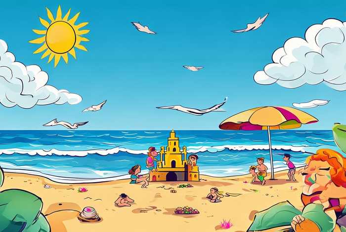 暑假生活图片配小报、暑假生活图片配小报怎么画