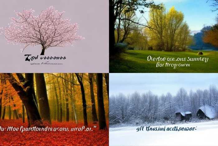 生活有四季英语谚语；生活有四季英语谚语怎么说