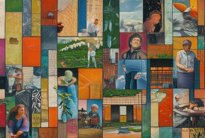 生活拼图图片、生活打拼图片