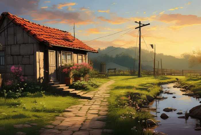 平淡乡村的生活 平淡无奇的乡村里,藏着最惬意的生活