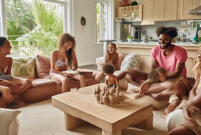 生活泳装 - 穿泳装在家里生活