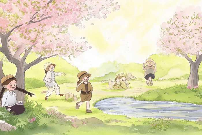 描写儿童生活的诗歌配上插图（描写儿童生活的古诗配插图）