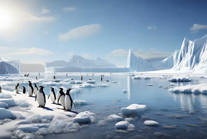 企鹅生活在什么地方怎么画、企鹅生活在什么的什么地方