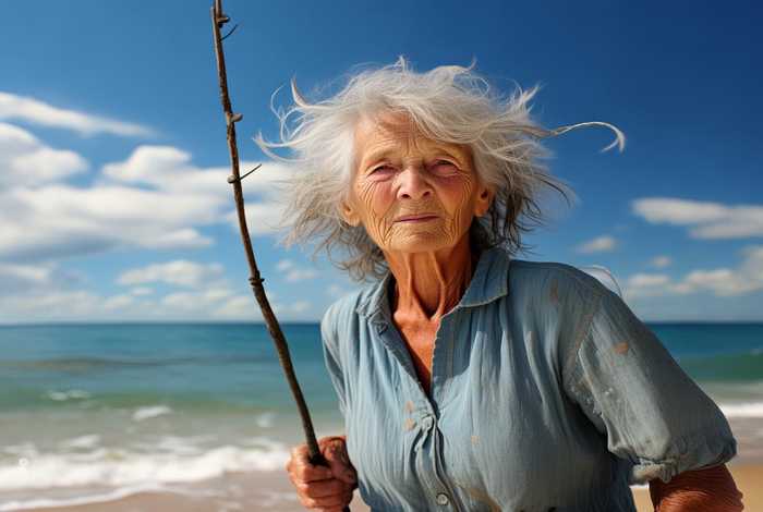 生活在海边的奶奶图片（生活在海边的奶奶图片真实）