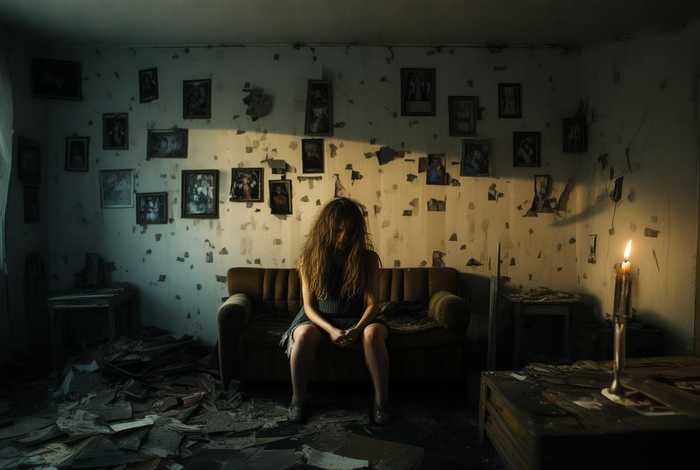 生活凌乱的图片伤感 - 生活凌乱的图片伤感女