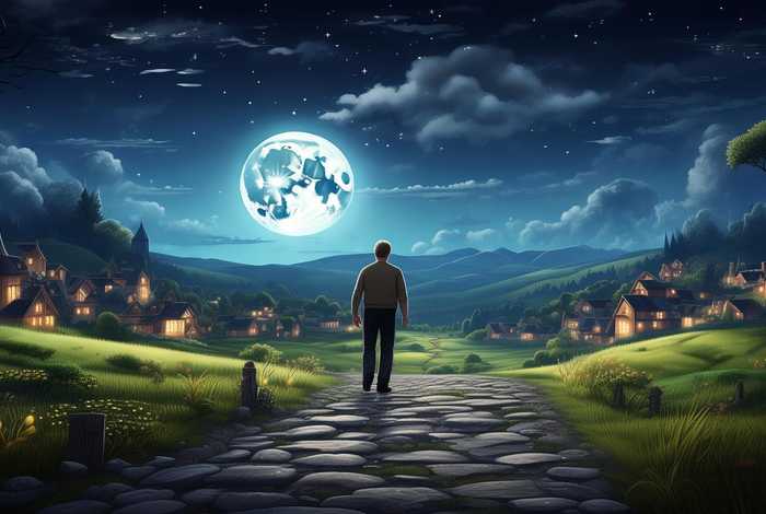 生活如明月般皎洁，生活如圆月,梦想皆达成,幸福明月光,伴你天下行