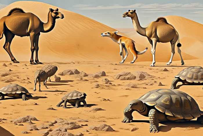 生活在沙漠里的动物简笔画、生活在沙漠里的动物简笔画图片