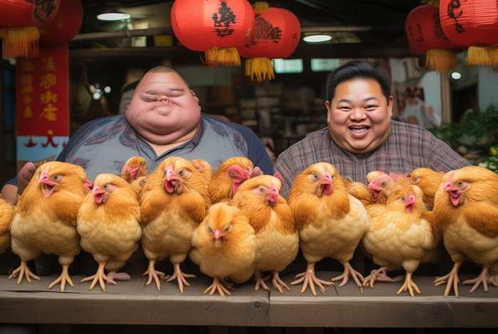 胖哥胖嫂、胖哥胖嫂卖土鸡视频