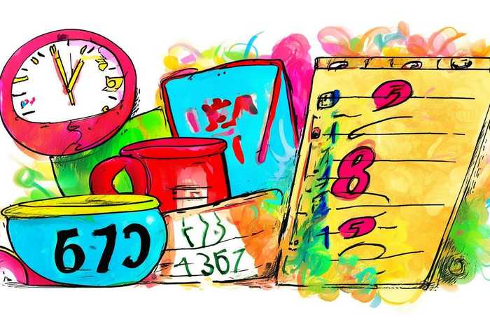 生活中有数字的物品的简笔画 生活中有数字的物品的简笔画图片