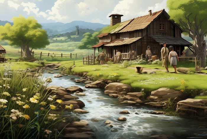 农村生活照片配文案（农村生活照片的描述及感受）