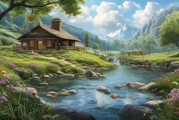 世外桃源山居生活、世外桃源的生活