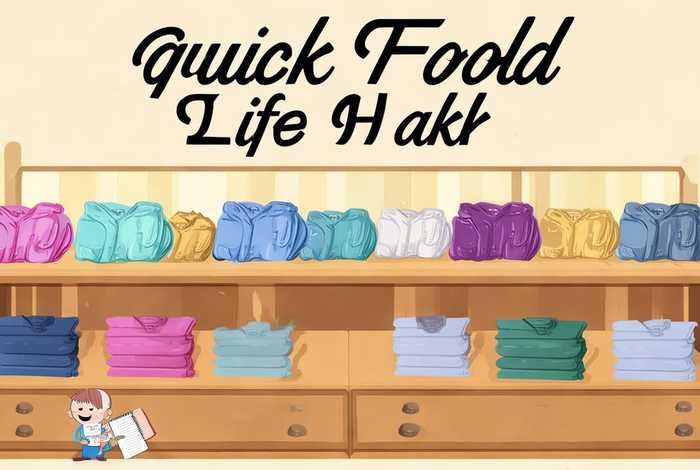 生活小妙招快速叠衣服 - 生活小妙招快速叠衣服图片