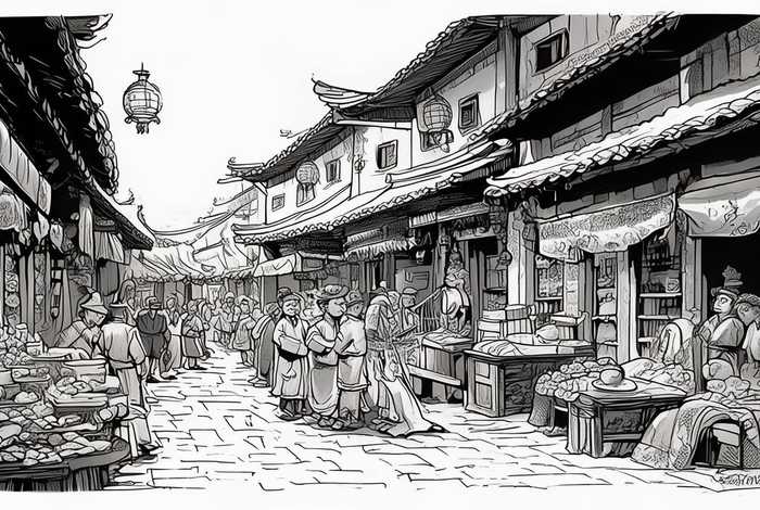 明朝生活场景;明朝生活场景简笔画 明朝生活场景;明朝生活场景简笔画