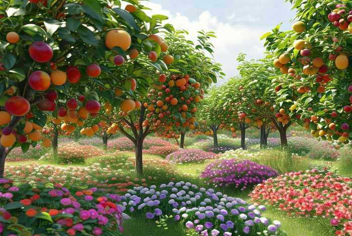 美好生活果树花卉种植；美好生活果树苗