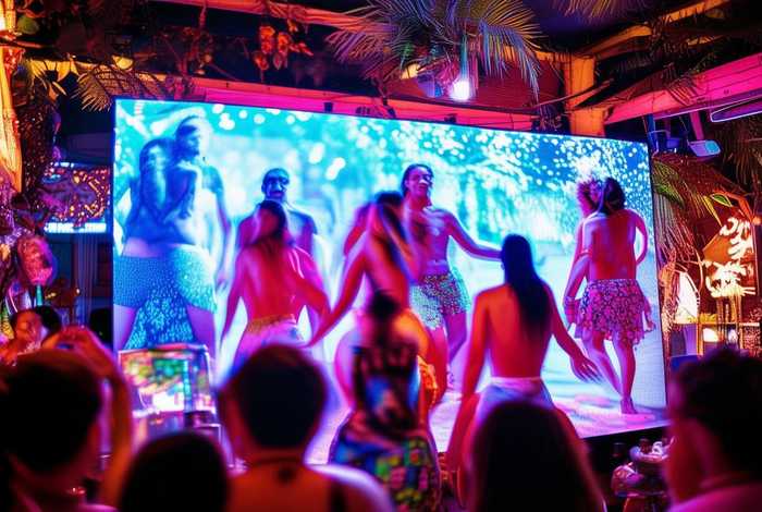 普吉岛酒吧街、普吉岛酒吧街4楼跳舞视频播放