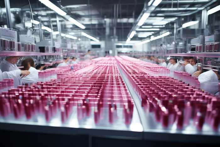 时尚生活化妆品工厂视频；化妆品普工工厂生产视频