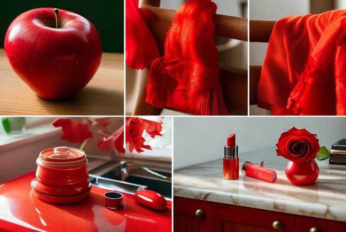 生活中红色东西绘画 - 生活中红色东西绘画图片