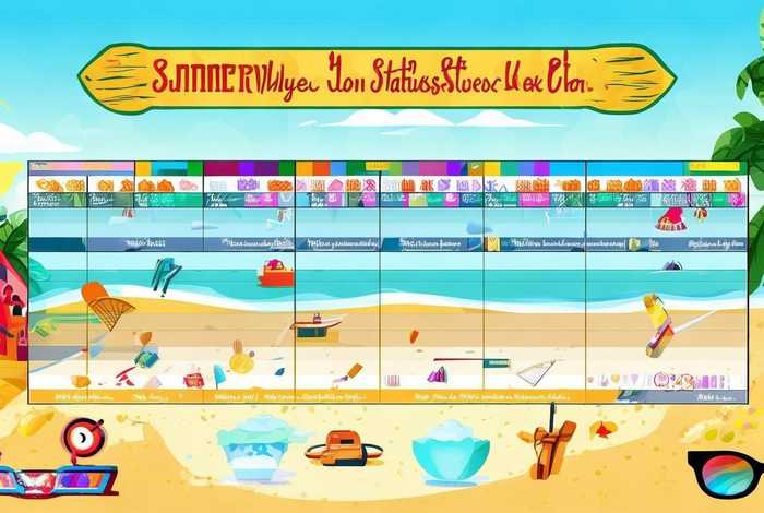 暑假日常生活统计表、暑假日常生活统计表怎么做