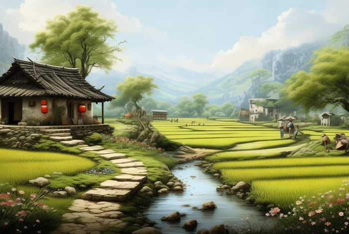 描写农村田园生活的成语（描写农村田园生活的成语大全）