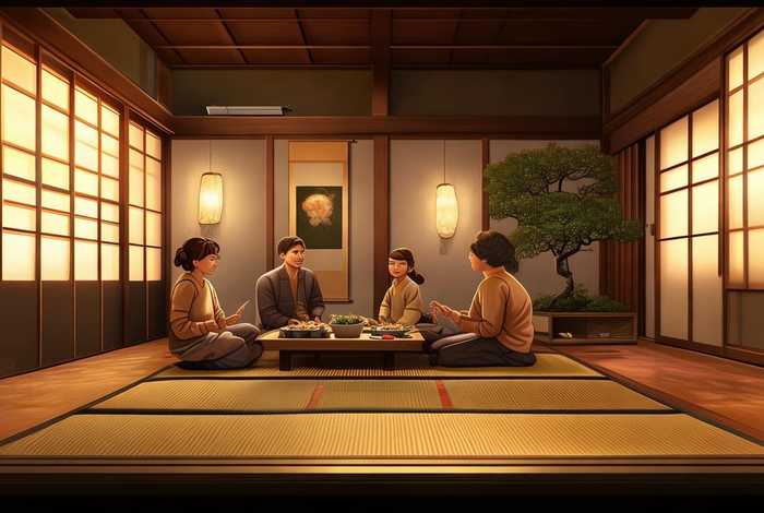 日本传统家庭生活片，日本家庭生活图片