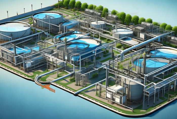 生活污水处理工艺流程图、生活污水处理工艺流程图及说明