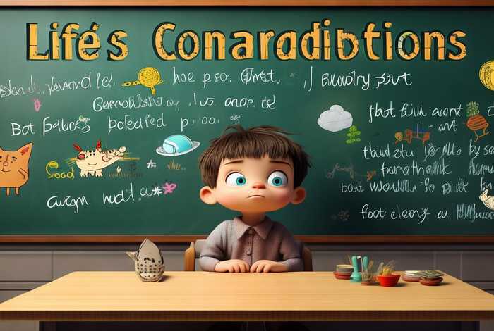 生活中自相矛盾的事例五年级，生活中自相矛盾的事例五年级作文