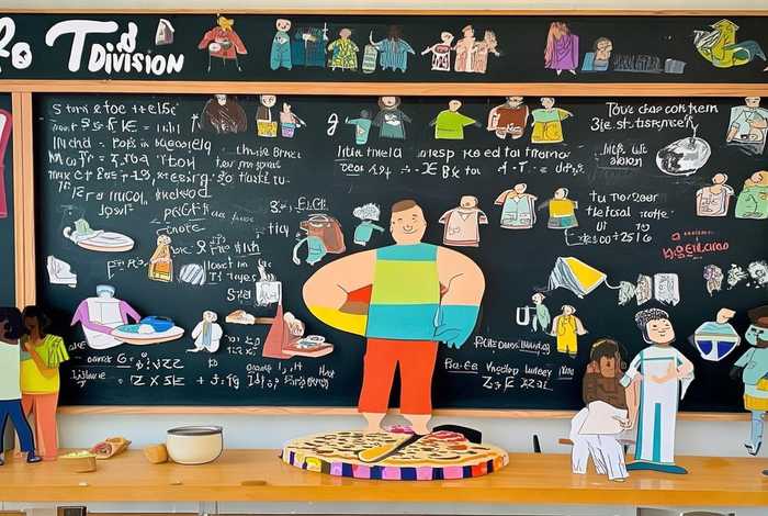 生活中的除法（生活中的除法手抄报图片）