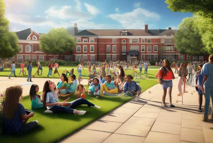 描写校园生活的英语作文（描写校园生活的英语作文高中）