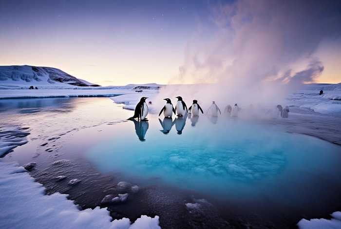 企鹅生活的地方有什么奇特自然现象 - 企鹅生活的地方有什么奇特自然现象吗