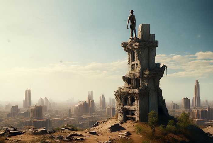 生活在经验里直到大厦崩塌出处；生活在经验里直到大厦崩塌的意思是什么