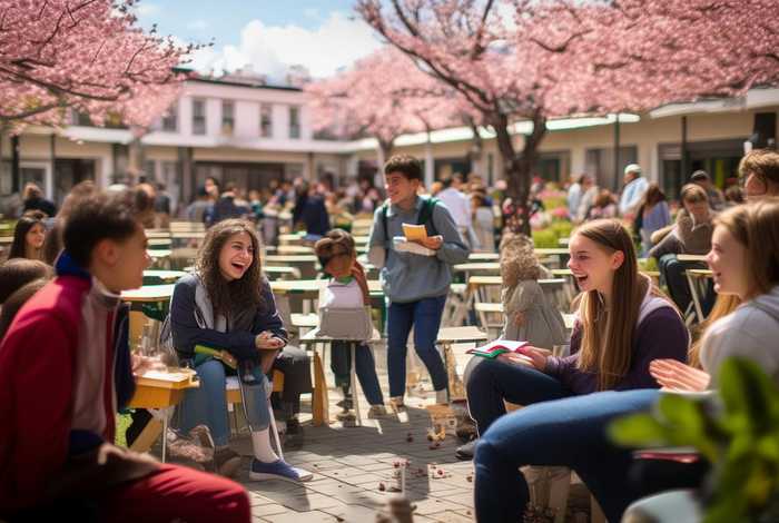 描写学校生活的段落，描写学校生活的段落摘抄