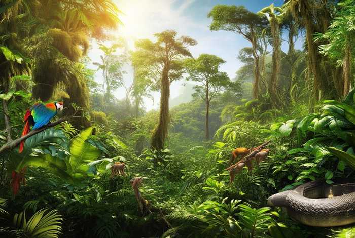 生活在热带雨林的动物和植物、生活在热带雨林的动物和植物都有什么