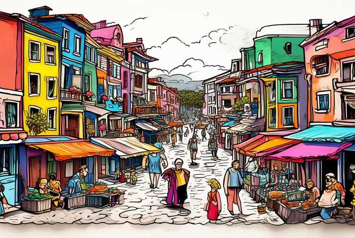 生活手绘图；生活手绘图片