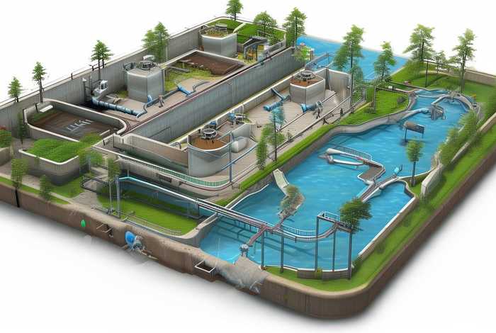 生活废水处理流程图、典型的生活废水处理工艺流程图