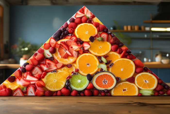 生活中的等腰三角形食物图片、生活中的等腰等边三角形