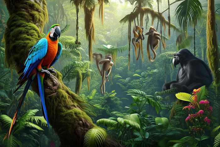生活在热带雨林的动物有哪些、生活在热带雨林的稀有动物