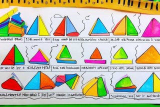 生活中的三角形手抄报打印、生活中的三角形手抄报初二