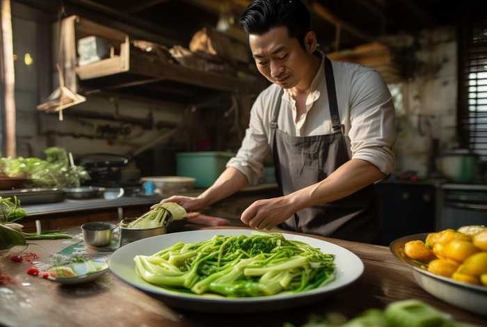 向往的生活黄磊空心菜做法、向往的生活黄磊做的香干芹菜 向往的生活黄磊空心菜做法、向往的生活黄磊做的香干芹菜
