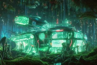 外星生活基地的画、外星人的基地怎么画