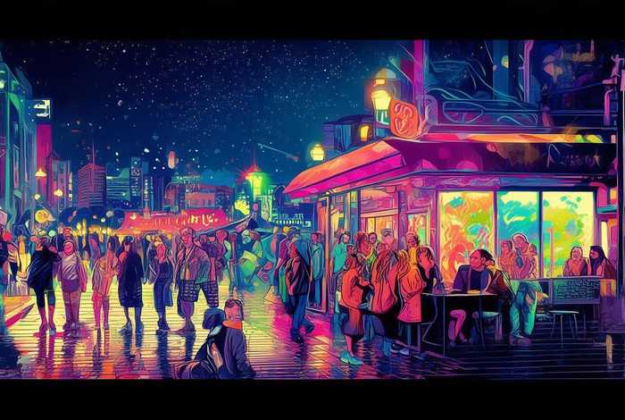 夜晚生活照片图片（夜晚生活照片图片真实）