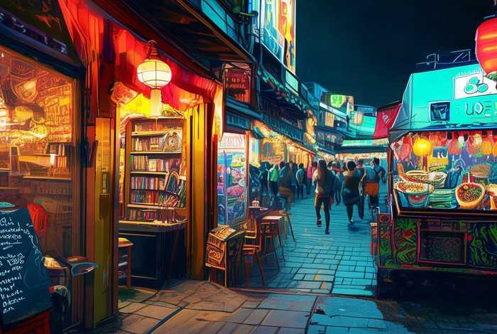周末夜生活去处；适合晚上和周末做的小生意