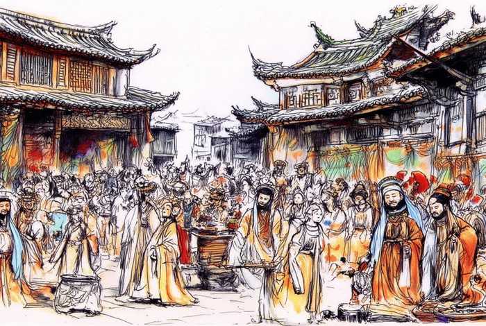 唐朝生活素描画,唐朝生活素描画图片 唐朝生活素描画,唐朝生活素描画图片