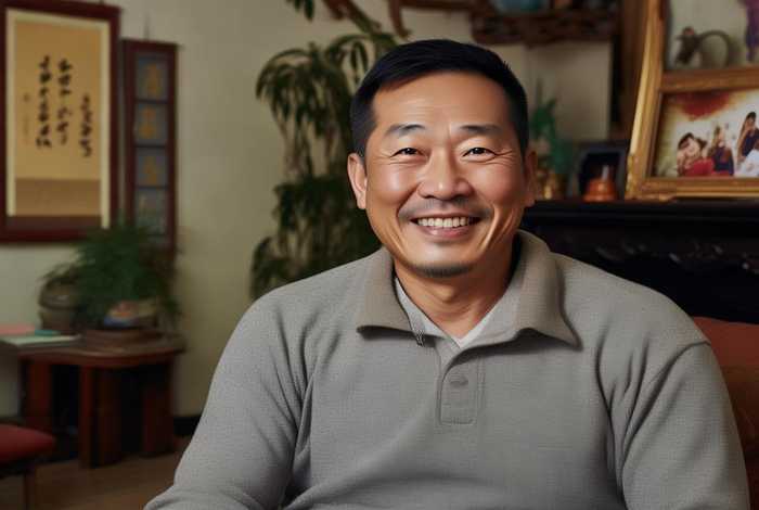 中国中年男子生活照 中国中年男子生活照图片