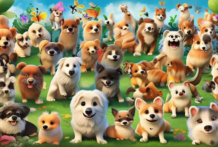 狗狗的图片好看大全，狗狗的图片好看大全卡通