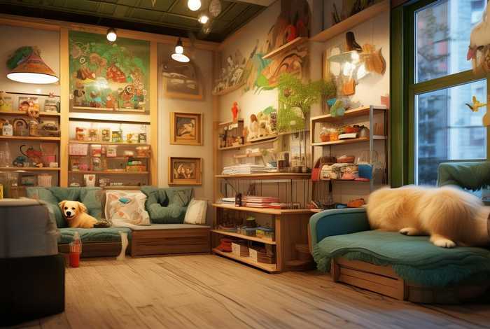 宠物店装修效果图，宠物店装修效果图 小型