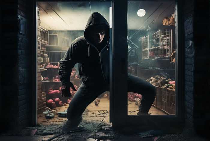 踹门盗窃宠物店，踹门盗窃宠物店怎么判刑